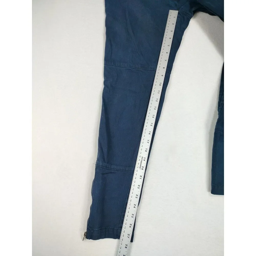 Michael Kors Women's Pants Black‎ Skinny Slim Ankle Bikercore Bikelife Edgy Punk